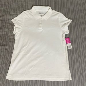 Girls White Polo